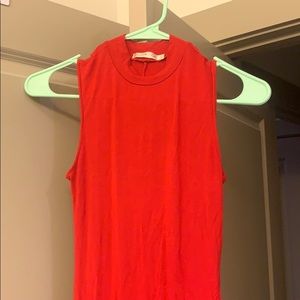 Sexy Red Jersey Knit Cocktail dress